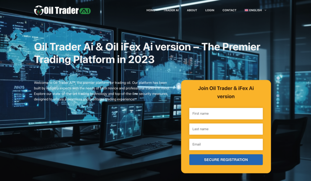 Trader Ai - domácí stránka