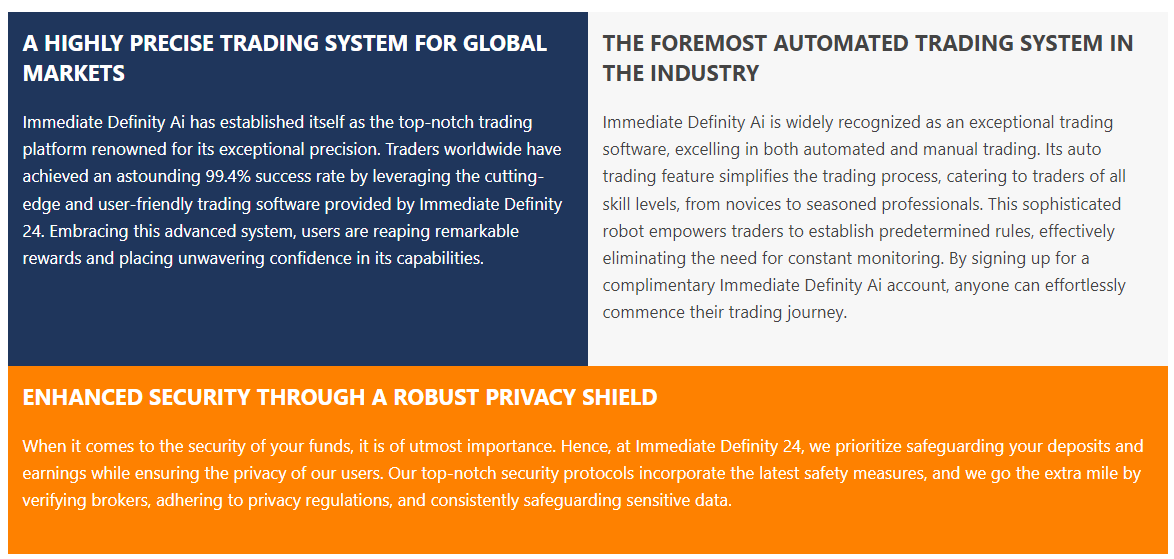 Immediate Definity 24 global markets Immediate Definity 24 global markets