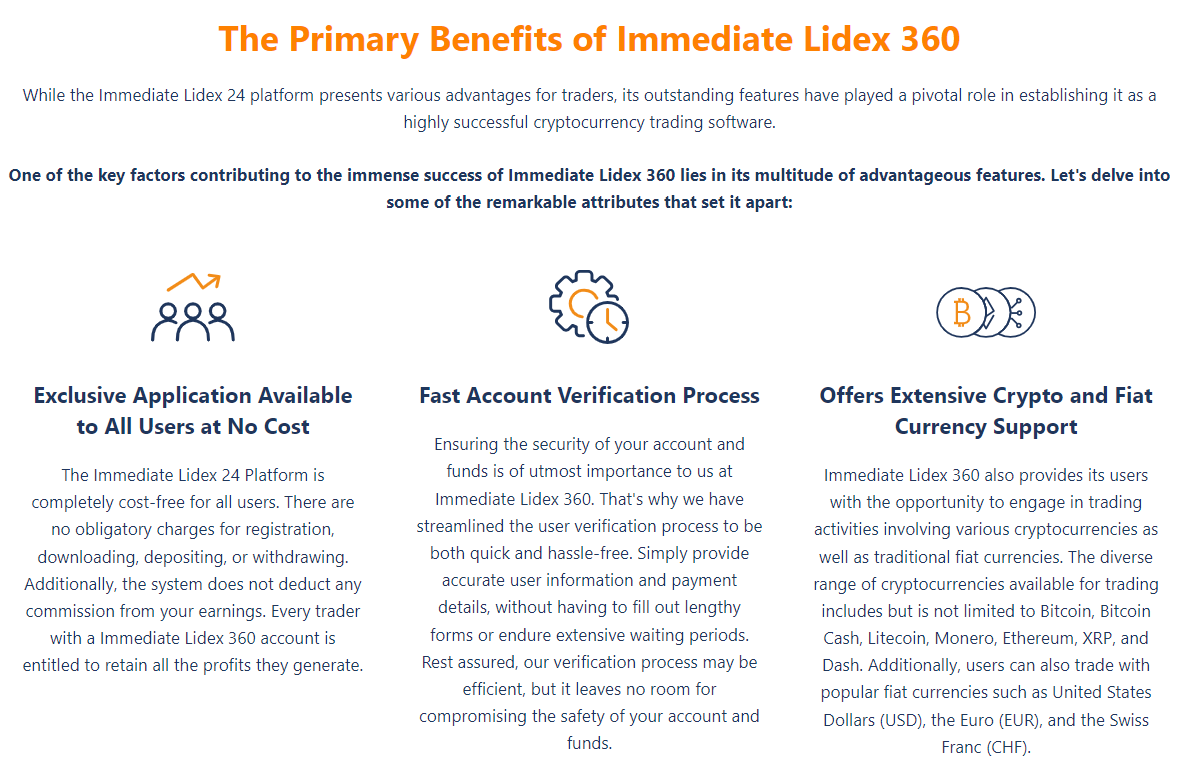 Immediate Lidex 360 (App) fordele Immediate Lidex 360 (App) fordele