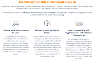 Benefícios Immediate Lidex Ai