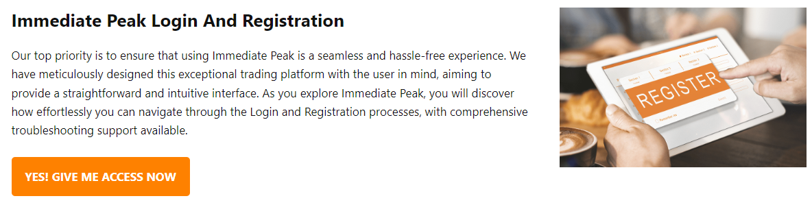 Immediate peak login Immediate peak login